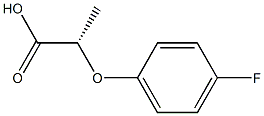 (S)-2-(4-Fluorophenoxy)propionic acid Struktur