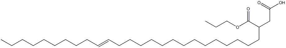 3-(15-ペンタコセニル)こはく酸1-水素4-プロピル 化学構造式
