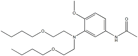 3'-[Bis(2-butoxyethyl)amino]-4'-methoxyacetanilide Structure