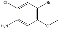 2-クロロ-4-ブロモ-5-メトキシアニリン 化学構造式