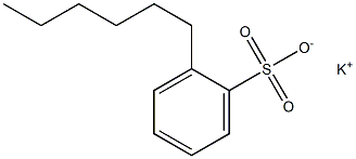 2-Hexylbenzenesulfonic acid potassium salt 结构式