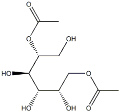 L-グルシトール2,6-ジアセタート 化学構造式