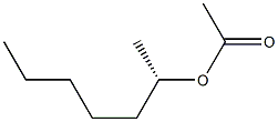 (+)-Acetic acid (S)-1-methylhexyl ester Struktur