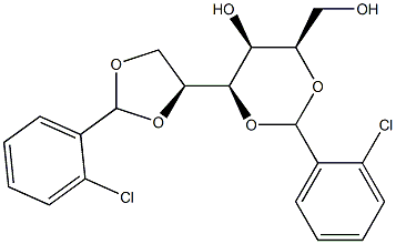 2-O,4-O:5-O,6-O-Bis(2-chlorobenzylidene)-L-glucitol Structure