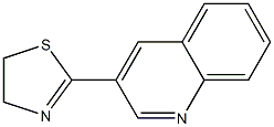 2-(Quinolin-3-yl)-4,5-dihydrothiazole,,结构式