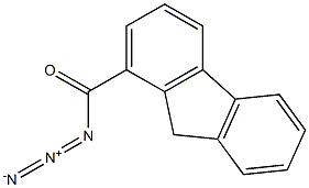 9H-Fluorene-1-carboxylic acid azide Structure
