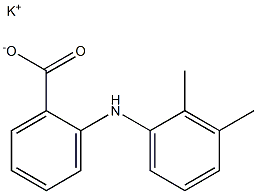o-(2,3-Dimethylanilino)benzoic acid potassium salt Structure