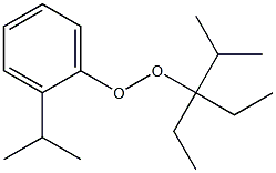 2-イソプロピルフェニル1,1-ジエチル-2-メチルプロピルペルオキシド 化学構造式