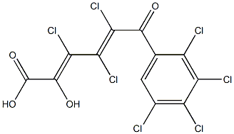 (2E,4E)-2-Hydroxy-3,4,5-trichloro-6-oxo-6-(2,3,4,5-tetrachlorophenyl)-2,4-hexadienoic acid
