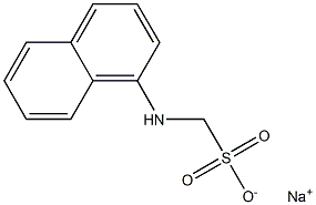 (1-ナフチル)アミノメタンスルホン酸ナトリウム 化学構造式