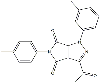 1,3a,4,5,6,6a-Hexahydro-3-acetyl-4,6-dioxo-5-(4-methylphenyl)-1-(3-methylphenyl)pyrrolo[3,4-c]pyrazole