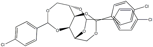 1-O,4-O:2-O,5-O:3-O,6-O-Tris(4-chlorobenzylidene)-D-glucitol Structure