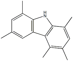 1,3,4,6,8-ペンタメチル-9H-カルバゾール 化学構造式