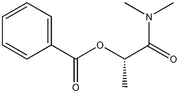 [S,(+)]-2-(Benzoyloxy)-N,N-dimethylpropionamide Struktur