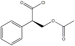 [R,(+)]-3-Acetyloxy-2-phenylpropionyl chloride Struktur