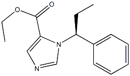 1-[(S)-1-Phenylpropyl]-1H-imidazole-5-carboxylic acid ethyl ester Structure