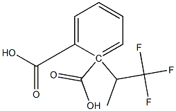 (-)-Phthalic acid hydrogen 1-[(R)-1-(trifluoromethyl)ethyl] ester Structure