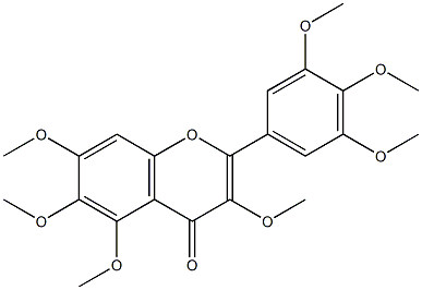 3,3',4',5,5',6,7-Heptamethoxyflavone Struktur