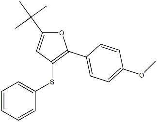 5-tert-Butyl-2-(4-methoxyphenyl)-3-(phenylthio)furan Structure