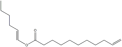 10-ウンデセン酸1-ヘキセニル 化学構造式
