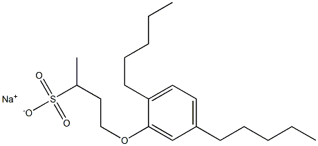 4-(2,5-Dipentylphenoxy)butane-2-sulfonic acid sodium salt