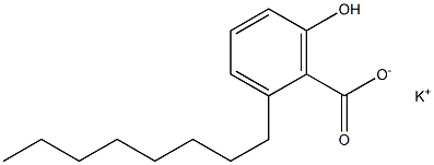 2-Octyl-6-hydroxybenzoic acid potassium salt Structure
