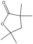 3,3,5,5-テトラメチルテトラヒドロフラン-2-オン 化学構造式