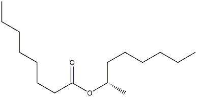 (+)-Octanoic acid (S)-1-methylheptyl ester 结构式