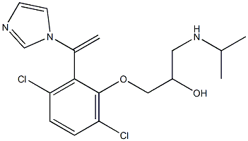 1-[1-[2-(3-Isopropylamino-2-hydroxypropoxy)3,6-dichlorophenyl]vinyl]-1H-imidazole Structure