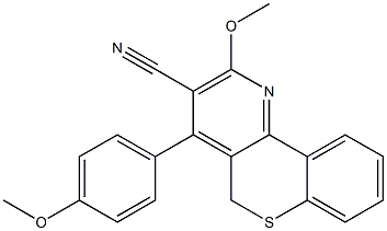 2-Methoxy-4-[4-methoxyphenyl]-5H-[1]benzothiopyrano[4,3-b]pyridine-3-carbonitrile