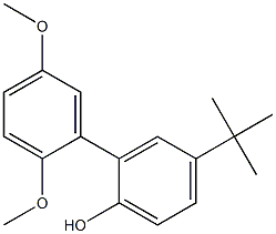 4-tert-ブチル-2-(2,5-ジメトキシフェニル)フェノール 化学構造式