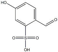 2-ホルミル-5-ヒドロキシベンゼンスルホン酸 化学構造式