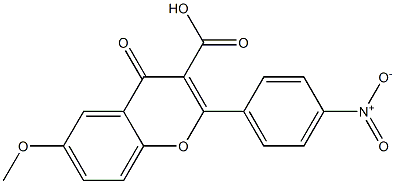 6-Methoxy-2-[4-nitrophenyl]-4-oxo-4H-1-benzopyran-3-carboxylic acid
