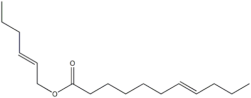 7-Undecenoic acid 2-hexenyl ester Structure