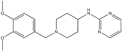 2-[(1-Veratryl-4-piperidinyl)amino]pyrimidine Struktur
