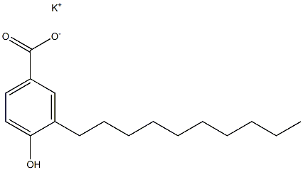 3-Decyl-4-hydroxybenzoic acid potassium salt Structure