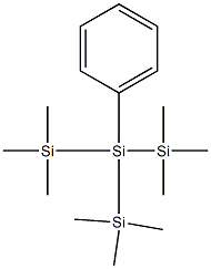 1,1,1,3,3,3-Hexamethyl-2-phenyl-2-(trimethylsilyl)trisilane 结构式