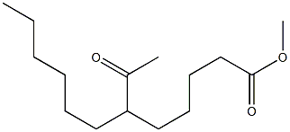 6-Hexyl-7-oxocaprylic acid methyl ester 结构式