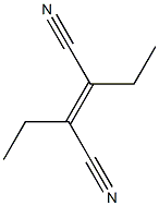 (E)-2,3-ジエチル-2-ブテンジニトリル 化学構造式