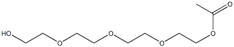 Acetic acid 11-hydroxy-3,6,9-trioxaundecan-1-yl ester Structure