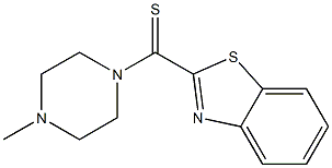 2-(4-Methylpiperazinocarbonothioyl)benzothiazole Struktur