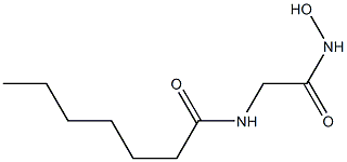 2-(Heptanoylamino)acetohydroxamic acid 结构式