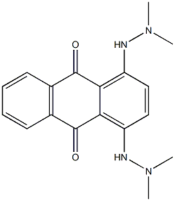1,4-Bis(2,2-dimethylhydrazino)-9,10-anthraquinone Structure