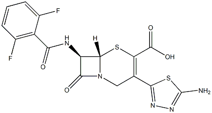 (7R)-7-[(2,6-Difluorobenzoyl)amino]-3-(5-amino-1,3,4-thiadiazol-2-yl)cepham-3-ene-4-carboxylic acid