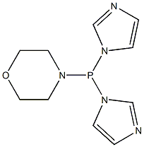 Morpholinobis(1H-imidazol-1-yl)phosphine Structure