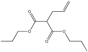 アリルマロン酸ジプロピル 化学構造式