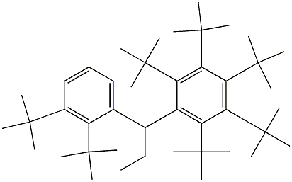 1-(Penta-tert-butylphenyl)-1-(2,3-di-tert-butylphenyl)propane Structure