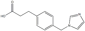 3-[4-[(1H-Imidazol-1-yl)methyl]phenyl]propionic acid Structure