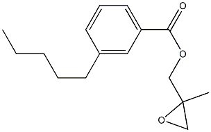 3-Pentylbenzoic acid 2-methylglycidyl ester