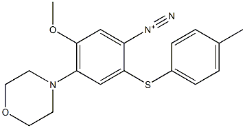 5-Methoxy-2-[(4-methylphenyl)thio]-4-morpholinobenzenediazonium
